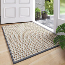17"x30" Indoor Door Mat – Dirt-Resistant, Absorbent, Non-Slip Rubber Backing, Washable, Low-Profile, Easy-Clean Gray