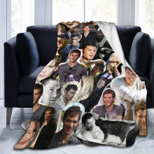 Joseph Morgan Klaus Mikaelson Fleece Blanket (50x40), Soft Warm Throw for Sofa, Bed, Office, Car, Camp, Beach – Black