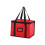 Sac isotherme rouge pliable 35 x 26 cm 2