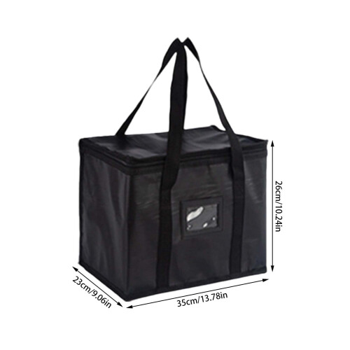 Sac isotherme rouge pliable 35 x 26 cm 2