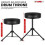 Drum Throne 3" Thick Padded Memory Foam Comfortable Drummer Stool 330Lb Capacity Adjustable 4