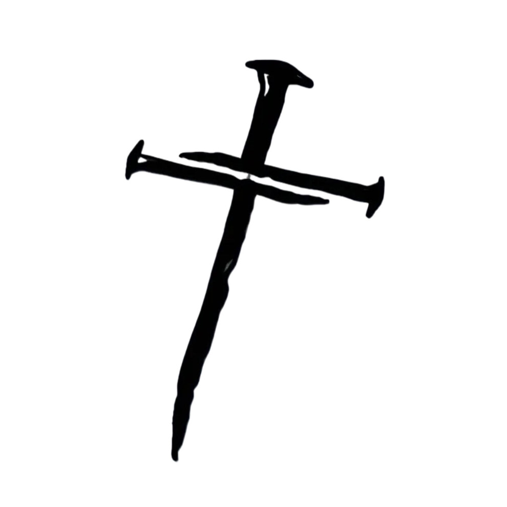 White Upgrades Christian Crossing Of Nails Decal Sticker Decorative Decal Sticker Vehicle Decal For Car & Laptops Faith Symbol