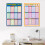Tableau mural de multiplication pour enfants de 1 à 12 3