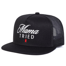Șapcă de baseball ușoară, brodată cu „Mama Tried” – reglabilă, stil casual pentru exterior și hip-hop, compatibilă cu toate anotimpurile