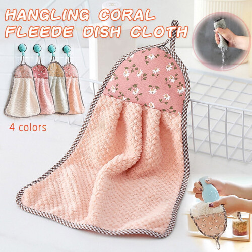Πετσέτα χειρός Coral Fleece 16x12 ιντσών, επαναχρησιμοποιήσιμο πανί κουζίνας 2