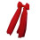 Extra grote kerststrik van gaas, wit en rood. 1