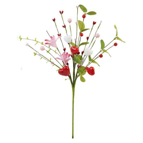 Herzförmiger Beerenstrauß mit roten Beeren (1 Stück) 1