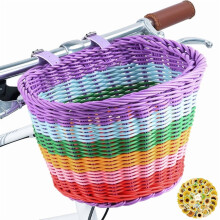 Panier avant pour vélo enfant avec autocollants tournesol imperméables,