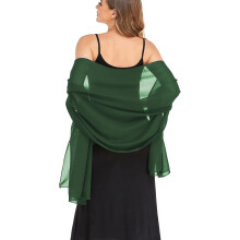 Shawls and Wraps for Evening Dresses Sheer Chiffon Women Elegant Soft Silky Wraps Wedding Bridal Scarf