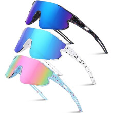 Kids Baseball Sunglasses for Boys Girls Youth Softball Cycling Sports Sunglasses UV400 Protection Age 5-12