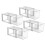 2/4-Pack Large Stackable Clear Acrylic Storage Drawers, Easy Assembly, for Bathroom, Kitchen, Vanity, Undersink & Pantry – Compatible with Standard 1