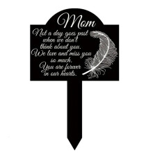 YIEMEEN Graveside Sign for Comforting Grieving Cemetery Memorial Grave Acrylic Cemetery Memorial Grave Marker for Remembrance Garden Decors Graveyard
