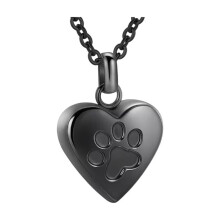 Titaniums Steel Pet Memorial Necklace Openable Urns Pendant For Storing Pet Cremation Ashes In Funeral Or Daily Wear