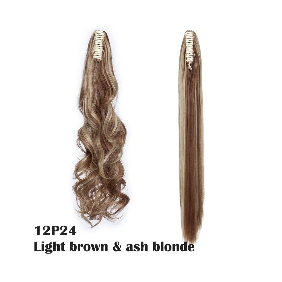 Unisex Hairro Claw Clip On Ponytail Hair Extension Synthetic Ponytail Extension Hair For Women Pony Tail Hairpiece Curly Style