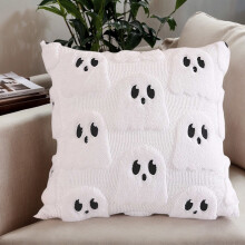 Halloween-skjelettputetrekk 45x45 cm fløyelsputetrekk