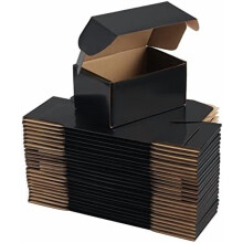 Verzenddozen van zwart karton, 25 stuks, 6x4x3