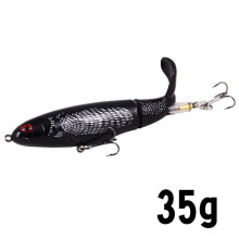 2PC 13g 35g Swivel Lure Propeller Tractor Floating Tail Hard Water Pencil Sub Road Outdoor Fishing Equipment, Common Perch
