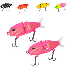 Leurre de pêche, leurre planant à descente lente, leurre souple articulé, mini leurre planant pour la pêche au bar en eau salée, leurre