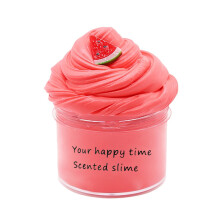 Watermelon Cake Butter Slime Kit – DIY Fruit Slime, Colored Clay Set, Party Favor, Goodie Bag Stuffer, Kids' Birthday Gift (Compatible with Slime