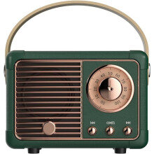 Altavoz Bluetooth retro, altavoz inalámbrico portátil con sonido estéreo nítido y graves potentes, decoración vintage, regalo de cumpleaños