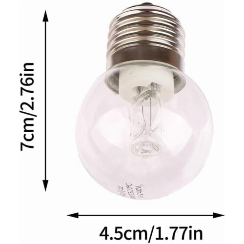 Ampoule de four E27 40 W résistante à la chaleur jusqu'à 500 C 2
