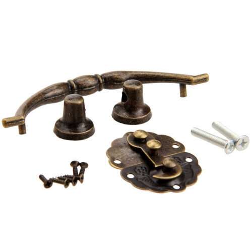 Antik bronze møbelhåndtag i vintagestil, 1 stk. 1