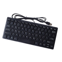 USB kabelové tenké mini klávesnice s 78 klávesami, ergonomické pro kancelářské stolní notebooky