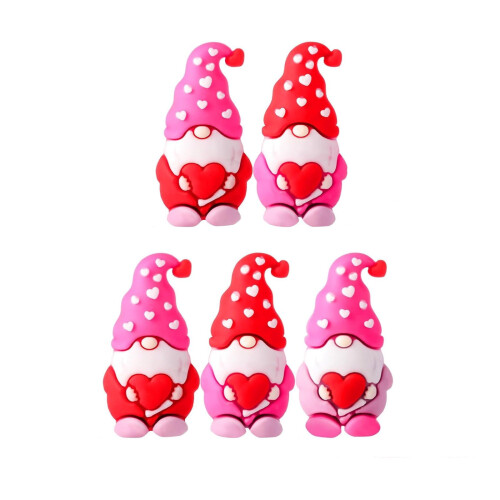 Valentijn mini hartvormige kabouterbeeldjes (25 stuks)