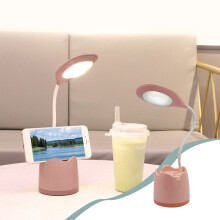 3-rýchlostná nabíjateľná stolová lampa s ochranou očí cez USB, ružové nočné svetlo – kompatibilné s FAJHHA