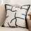 Sierkussen van chenille, 17,7 x 17,7 inch, wit 5