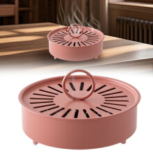 Soporte metálico para espirales antimosquitos con tapa – Portátil para exteriores y exteriores