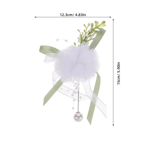 Boutonniere Multi Color Artificial Flower Groom Wedding Decor 1