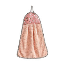 Serviette à main en polaire corail à suspendre, torchon absorbant non pelucheux, réutilisable 40 x 30 cm, chiffon de nettoyage pour la cuisine