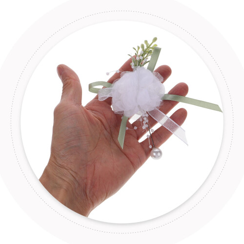 Boutonniere Multi Color Artificial Flower Groom Wedding Decor 2