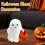 Halloweenská figurka ducha dýně design 1 kus 5