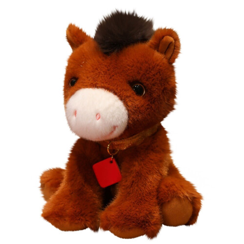 Peluche de caballo de pie, 26 cm