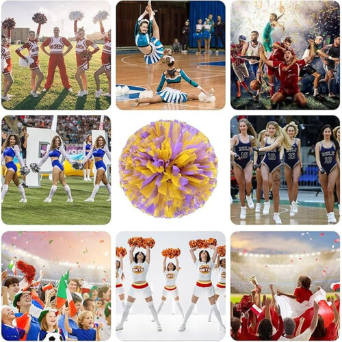 Cheer Poms Metallic Foil10Inch8Pieces 2
