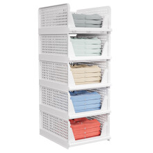 Tiroirs de rangement empilables, organisateur de placard multifonctionnel, bacs pliables pour chapeaux, vĂŞtements, chaussures, rangement compact