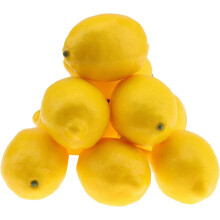 Lot de 8 citrons jaunes artificiels, fruits factices réalistes, pour décoration estivale de table de cuisine, vase, couronne ou guirlande, parfaits
