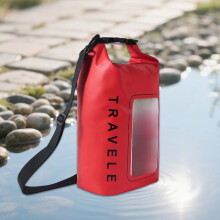Bolso bandolera impermeable para la playa, PVC, 39x20x13 cm.
