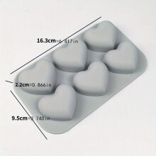 Heart-Shaped Silicone Baking Mold Set - Non-Stick Dessert Molds for Making Chocolate, Candy, and Cakes for Valentine's Day Gifts