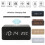 Digital Alarm Clock LED Display 3 Alarms Adjustable 5