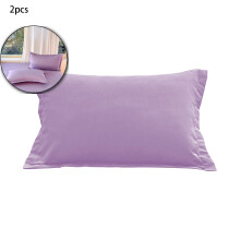 Lot de 2 taies d'oreiller en microfibre – 74 x 48 cm, housses d'oreiller standard infroissables pour une peau plus douce, des cheveux plus soyeux