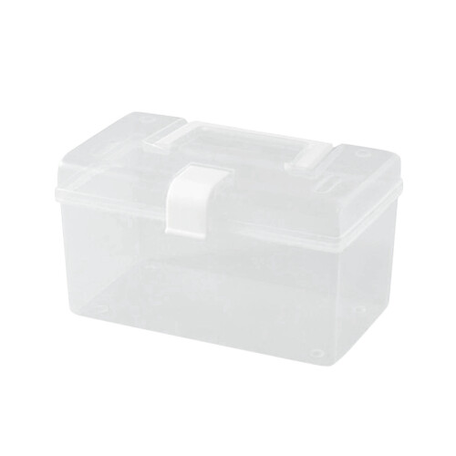 Large Locking Storage Box for Medication & Food – Clear, Refrigerator-Safe, Stackable, Heavy-Duty Lid, 1-Pack