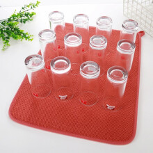 Tapis de table en fibres ultrafines à séchage rapide, compatible avec les ustensiles de cuisine, casseroles, bols et plus encore.