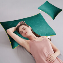 Oreiller de qualité hôtelière à noyau souple avec mousse à mémoire de forme, soutien profilé en latex, tissu respirant – Compatible avec