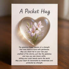 Gift Card With Floral Pocket Elegant Floral Design Ideal for Birthdays Anniversaries Holidays and Festival