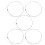 5Pcs Steel Acoustic Guitar Strings Silver Color Replacement Set with Wide Compatibility 1