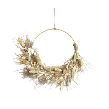 Herfstkrans geel, 25 cm, woondecoratie, interieurdecoratie voor de voordeur, seizoensgebonden herfstdecoratie, kerstcadeau.
