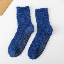 Dames dijhoge pluizige sokken, schattige overknee kousen, warme winter beenwarmers met strepen, paars